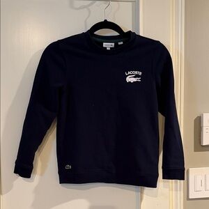 Lacoste Navy Crewneck Sweatshirt- Youth 12